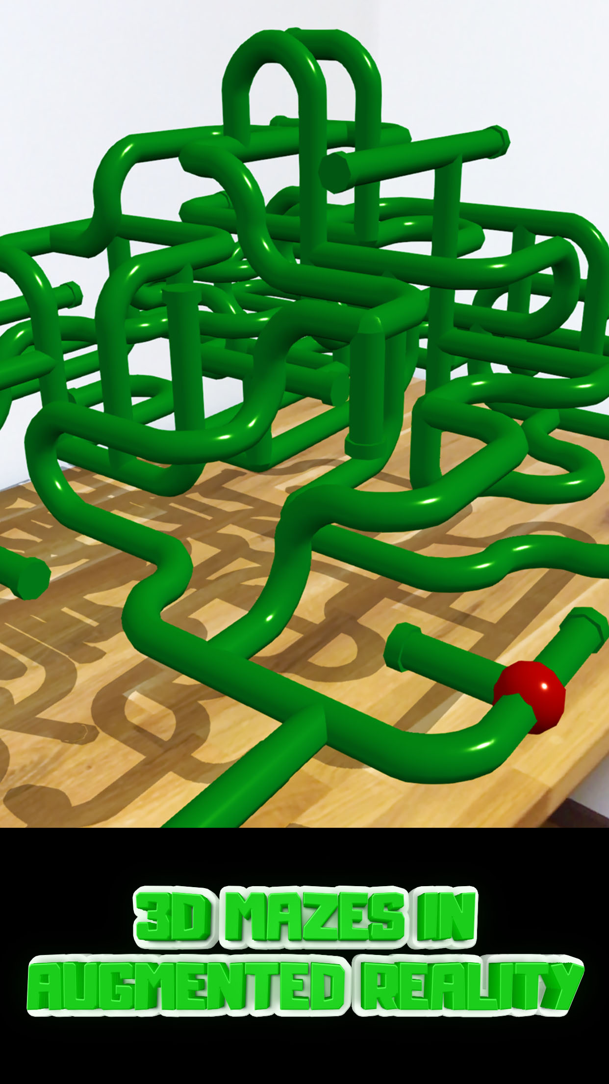 3D Mazes in Augmented Reality
